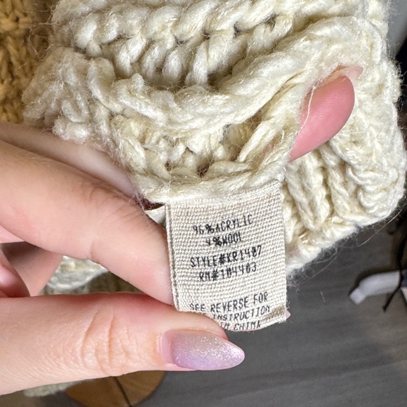 Moon River Cream chunky Knit Sweater - Picture 4 of 4